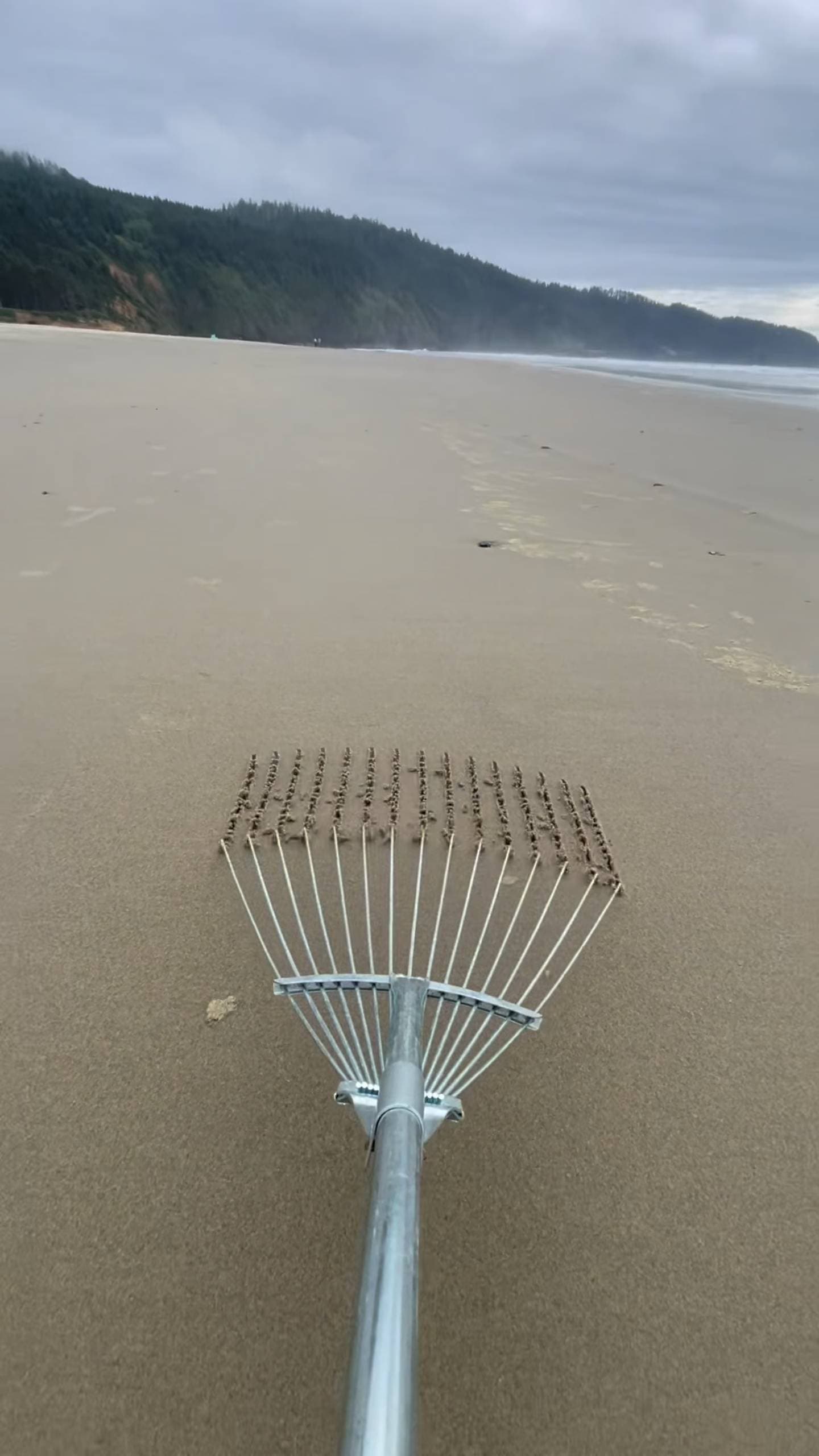Poster for Oddly satisfying beach plowing