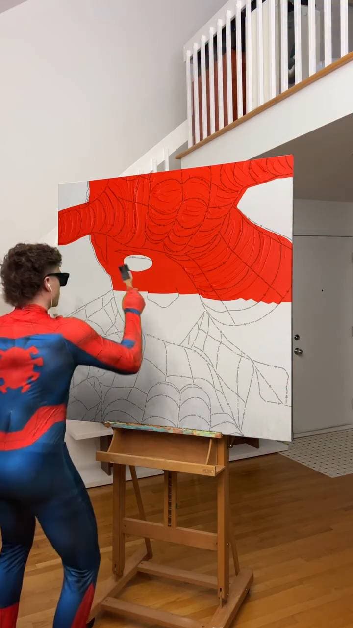 Poster for Draw a picture of Spider-Man.
