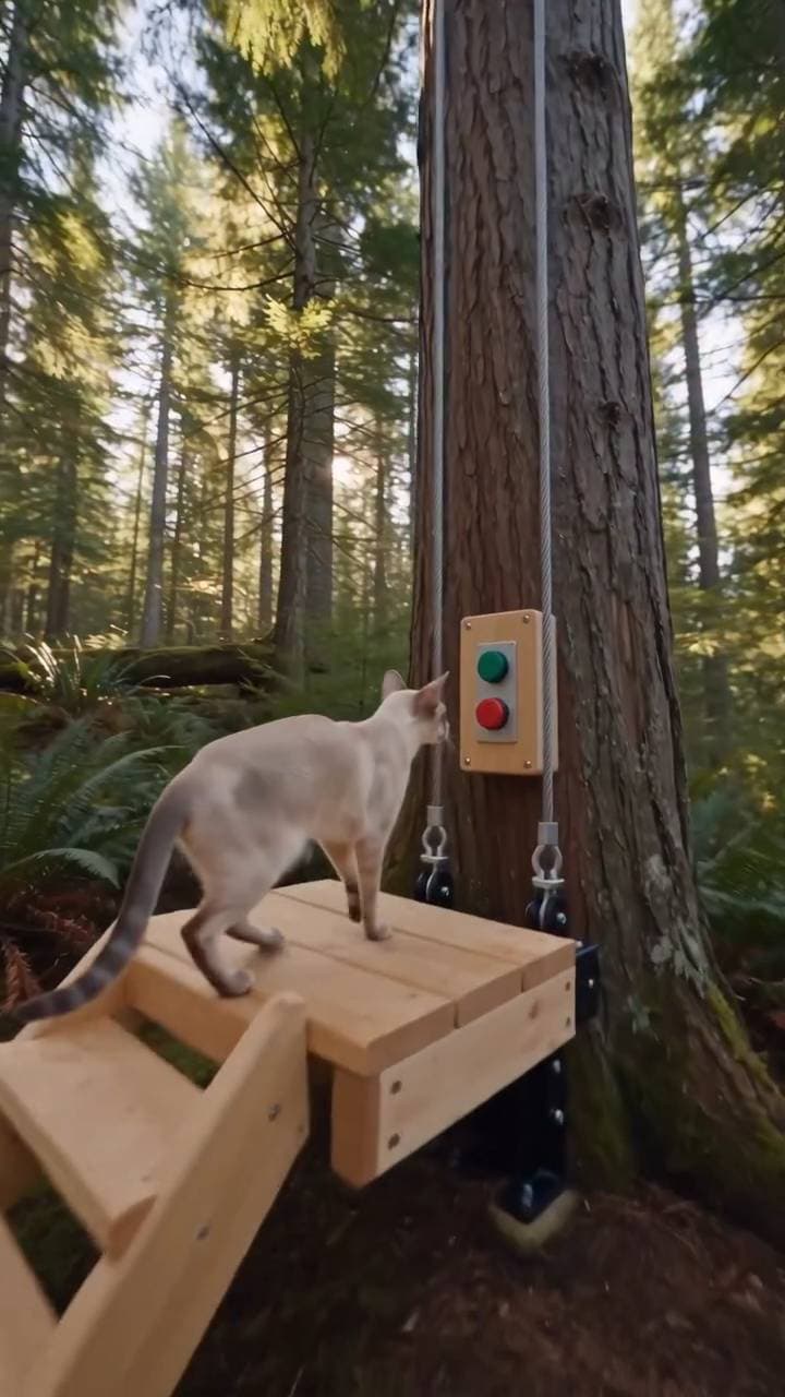 Poster for The little kitten's treehouse.