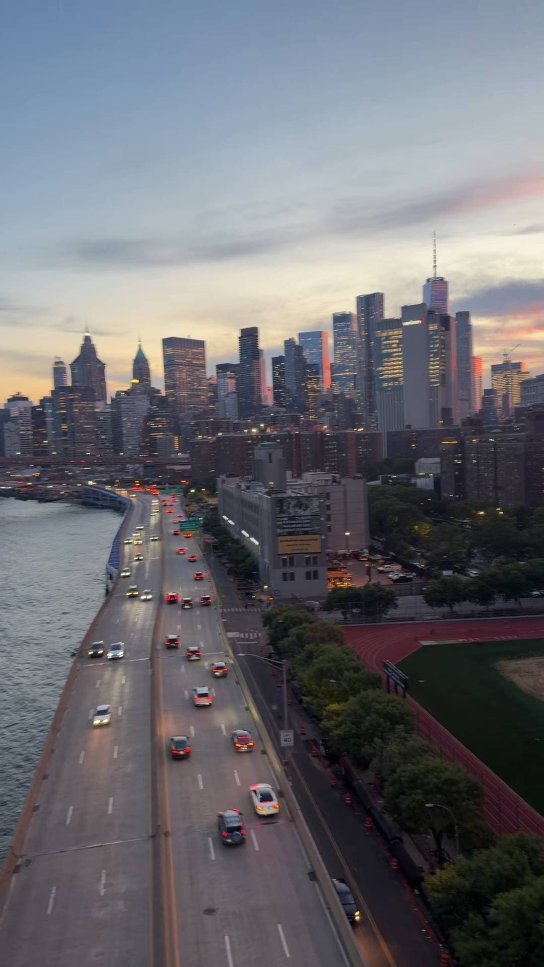 Poster for New York skyline at twilight