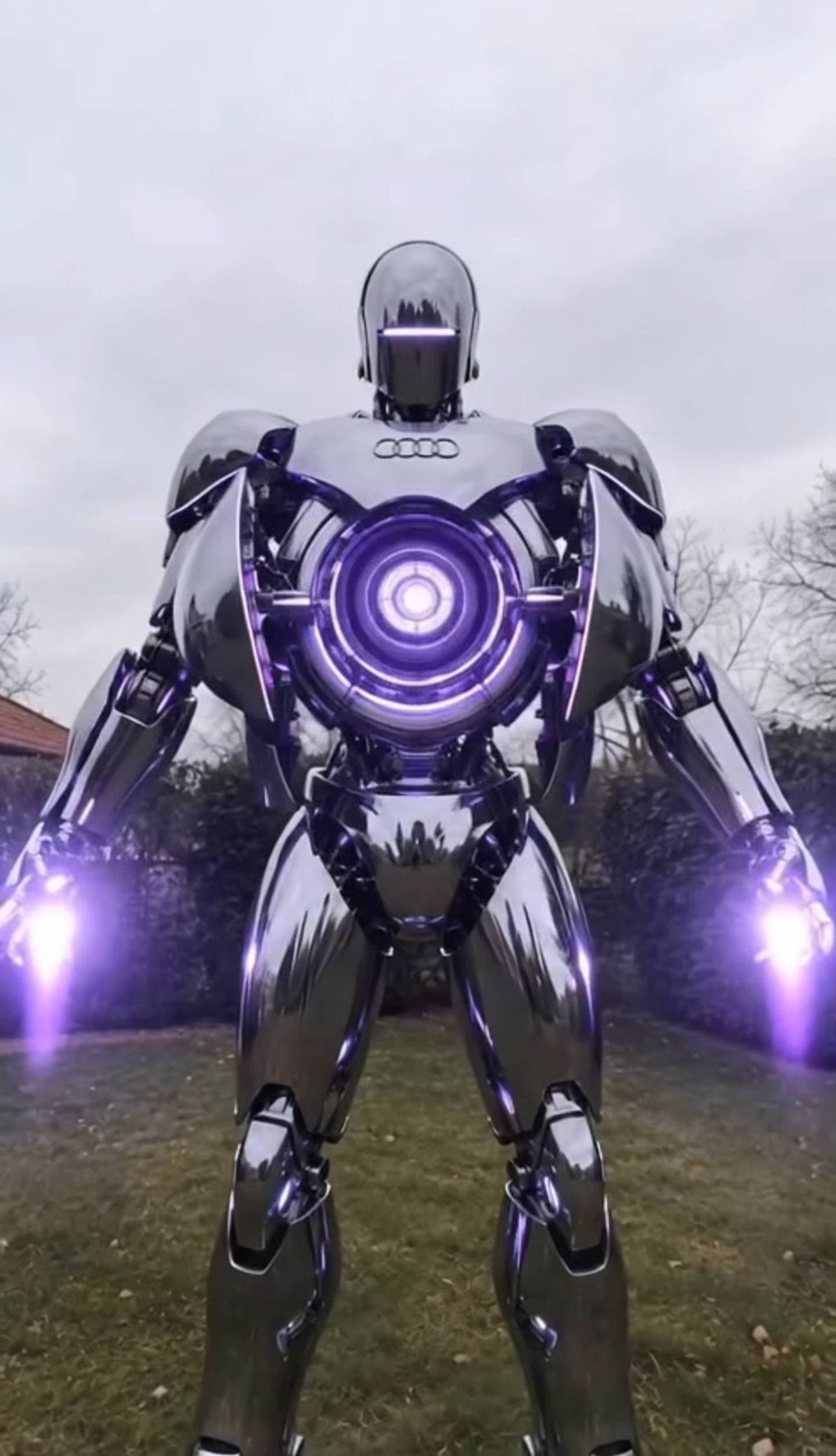 Poster for Audi car transforms into a robot