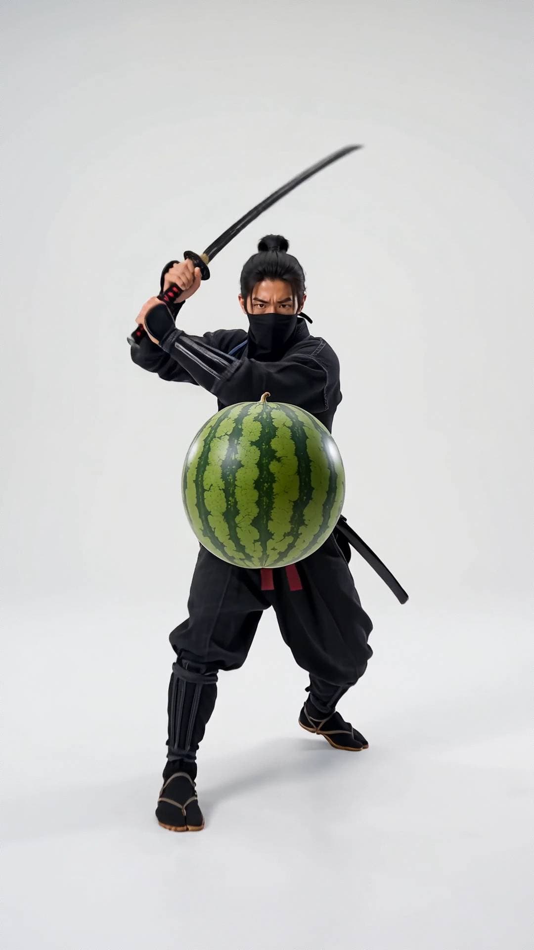 Poster for Fruit Ninja: Control the fruit and shoot it rapidly at the ninja.